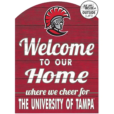 Red University of Tampa Spartans 16'' x 22'' Marquee Sign