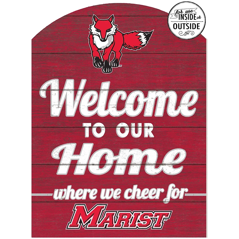 Red Marist Red Foxes 16'' x 22'' Marquee Sign