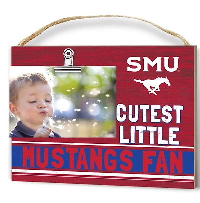 Red SMU Mustangs 8'' x 10'' Cutest Little Team Logo Clip Photo Frame