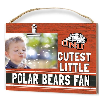 Orange Ohio Northern Polar Bears 8'' x 10'' Cutest Little Team Logo Clip Photo Frame