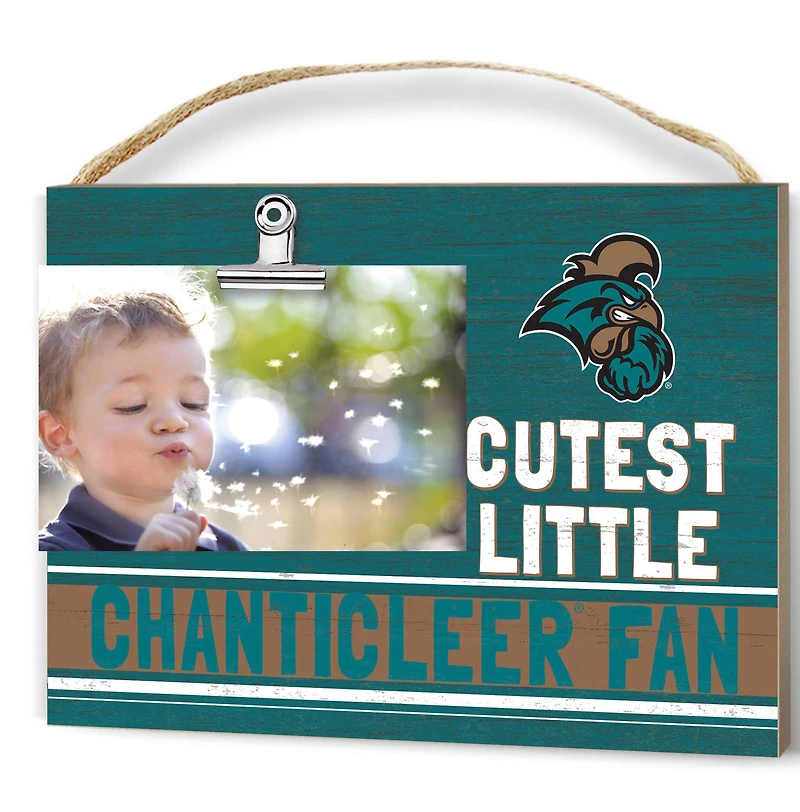 Teal Coastal Carolina Chanticleers 8'' x 10'' Cutest Little Team Logo Clip Photo Frame