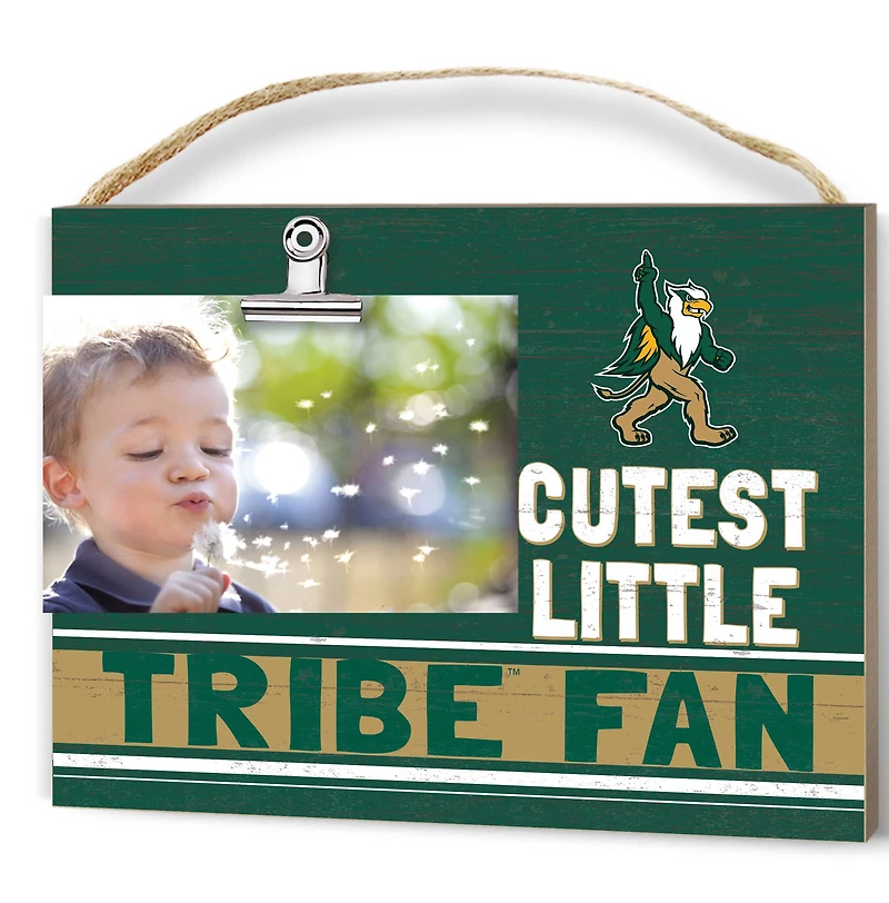 Green William & Mary Tribe 8'' x 10'' Cutest Little Team Logo Clip Photo Frame