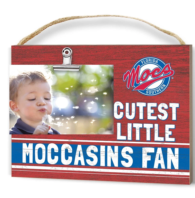 Scarlet Florida Southern Moccasins 8'' x 10'' Cutest Little Team Logo Clip Photo Frame