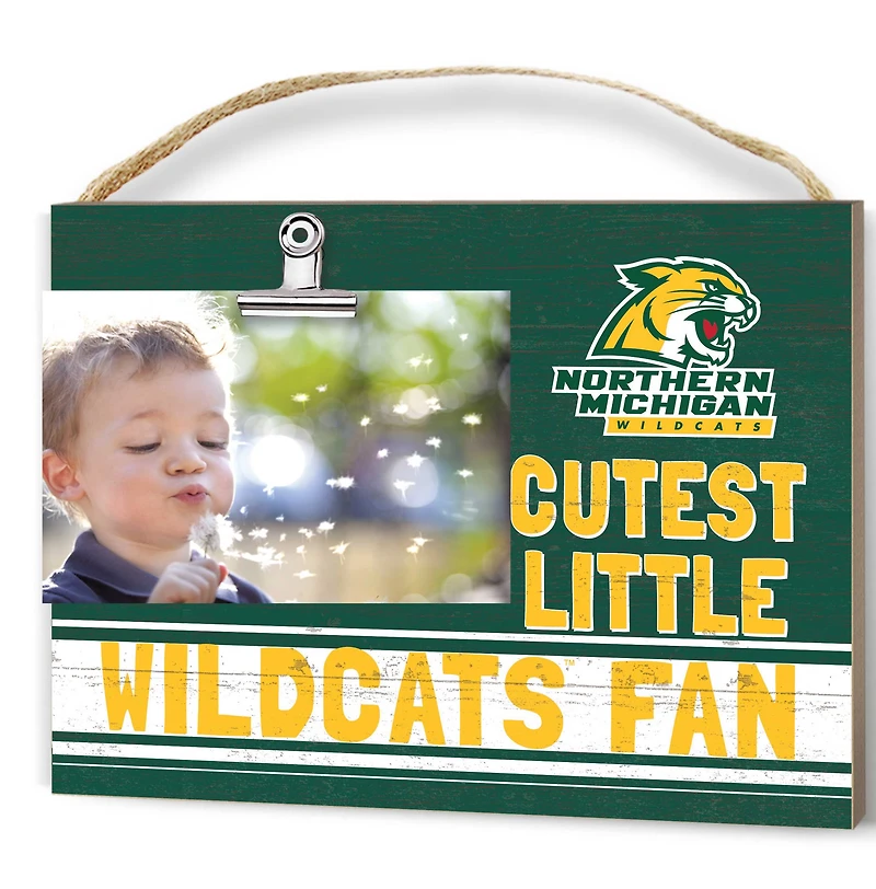 Green Northern Michigan Wildcats 8'' x 10'' Cutest Little Team Logo Clip Photo Frame