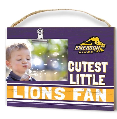 Purple Emerson College Lions 8'' x 10'' Cutest Little Team Logo Clip Photo Frame