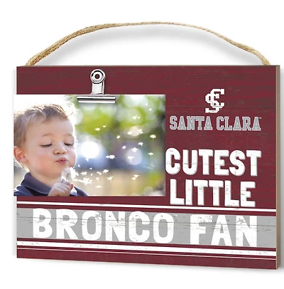 Maroon Santa Clara Broncos 8'' x 10'' Cutest Little Team Logo Clip Photo Frame