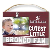 Maroon Santa Clara Broncos 8'' x 10'' Cutest Little Team Logo Clip Photo Frame