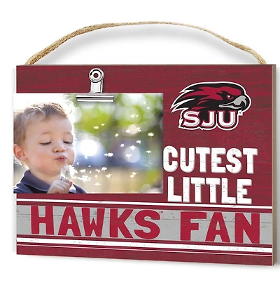 Crimson Saint Joseph's Hawks 8'' x 10'' Cutest Little Team Logo Clip Photo Frame