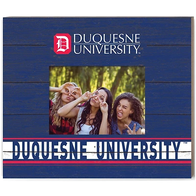 Navy Duquesne Dukes 11'' x 13'' Team Spirit Scholastic Picture Frame