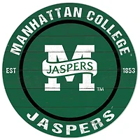 Green Manhattan Jaspers 20'' x 20'' Indoor/Outdoor Circle Sign