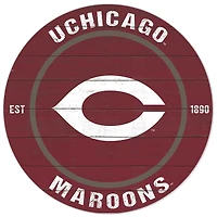 Maroon UChicago Maroons 20'' x 20'' Indoor/Outdoor Circle Sign