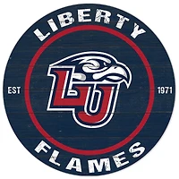 Navy Liberty Flames 20'' x 20'' Indoor/Outdoor Circle Sign
