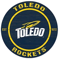 Navy Toledo Rockets 20'' x 20'' Indoor/Outdoor Circle Sign