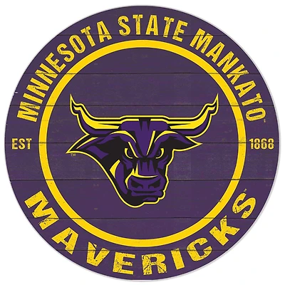 Purple Minnesota State Mavericks 20'' x 20'' Indoor/Outdoor Circle Sign