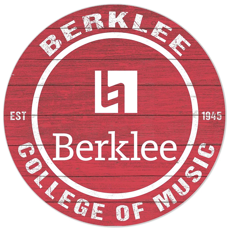 Red Berklee College of Music 20'' x 20'' Indoor/Outdoor Circle Sign