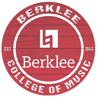 Red Berklee College of Music 20'' x 20'' Indoor/Outdoor Circle Sign