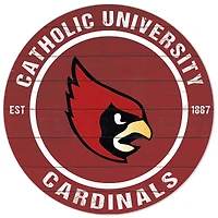 Red Catholic University Cardinals 20'' x 20'' Indoor/Outdoor Circle Sign