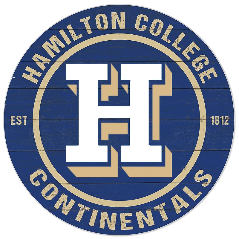Blue Hamilton Continentals 20'' x 20'' Indoor/Outdoor Circle Sign