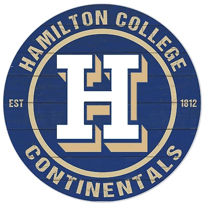 Blue Hamilton Continentals 20'' x 20'' Indoor/Outdoor Circle Sign