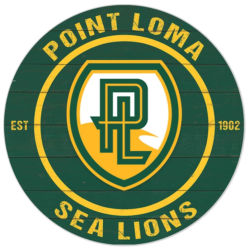 Green Point Loma Sea Lions 20'' x 20'' Indoor/Outdoor Circle Sign