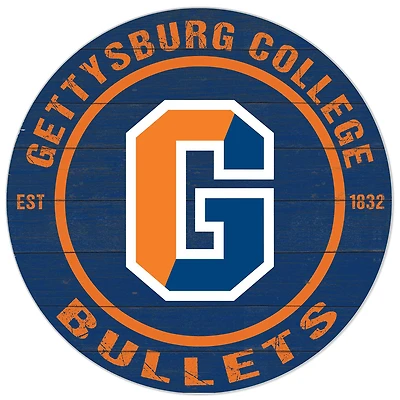 Blue Gettysburg Bullets 20'' x 20'' Indoor/Outdoor Circle Sign