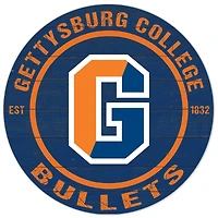Blue Gettysburg Bullets 20'' x 20'' Indoor/Outdoor Circle Sign