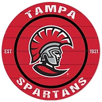 Red University of Tampa Spartans 20'' x 20'' Indoor/Outdoor Circle Sign
