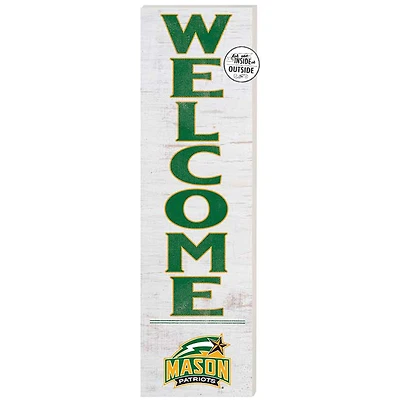 White George Mason Patriots 10'' x 35'' Indoor/Outdoor Welcome Sign
