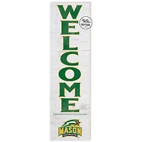 White George Mason Patriots 10'' x 35'' Indoor/Outdoor Welcome Sign