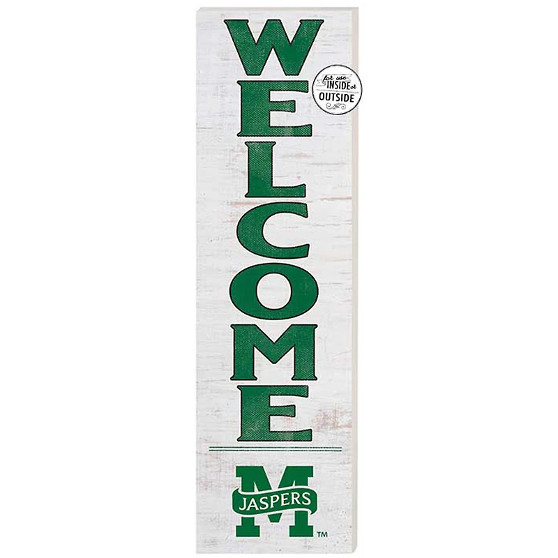 White Manhattan Jaspers 10'' x 35'' Indoor/Outdoor Welcome Sign