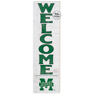 White Manhattan Jaspers 10'' x 35'' Indoor/Outdoor Welcome Sign