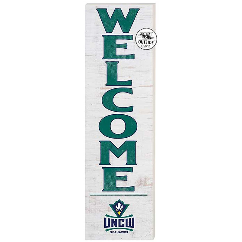 White UNC Wilmington Seahawks 10'' x 35'' Indoor/Outdoor Welcome Sign