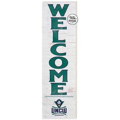 White UNC Wilmington Seahawks 10'' x 35'' Indoor/Outdoor Welcome Sign