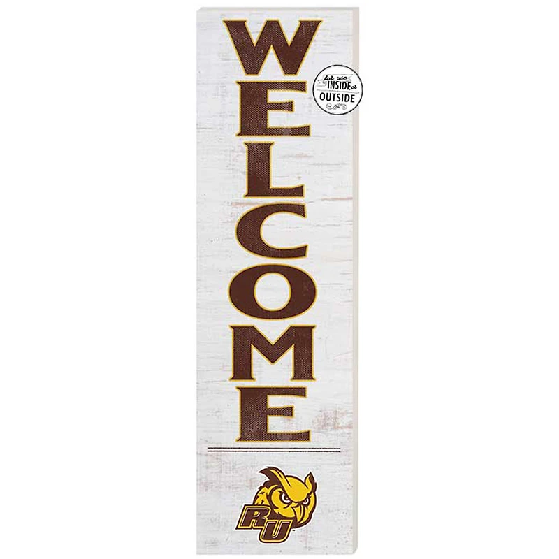 White Rowan Profs 10'' x 35'' Indoor/Outdoor Welcome Sign