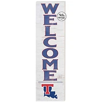 White Louisiana Tech Bulldogs 10'' x 35'' Indoor/Outdoor Welcome Sign
