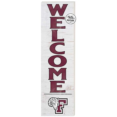 White Fordham Rams 10'' x 35'' Indoor/Outdoor Welcome Sign