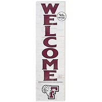 White Fordham Rams 10'' x 35'' Indoor/Outdoor Welcome Sign