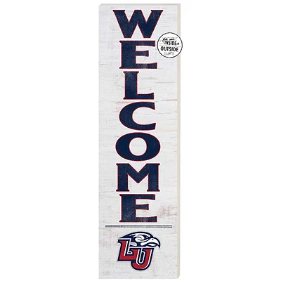 White Liberty Flames 10'' x 35'' Indoor/Outdoor Welcome Sign