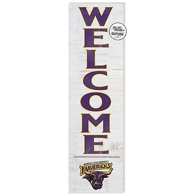 White Minnesota State Mavericks 10'' x 35'' Indoor/Outdoor Welcome Sign
