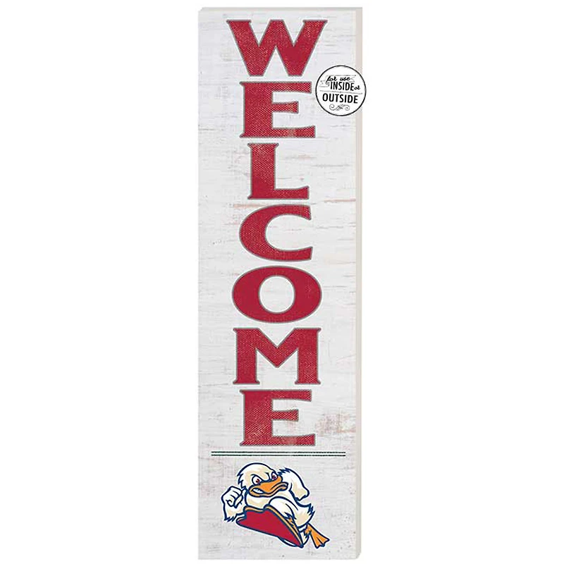 White Stevens Institute of Technology Ducks 10'' x 35'' Indoor/Outdoor Welcome Sign