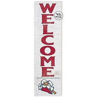 White Stevens Institute of Technology Ducks 10'' x 35'' Indoor/Outdoor Welcome Sign
