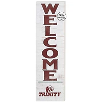 White Trinity Tigers 10'' x 35'' Indoor/Outdoor Welcome Sign