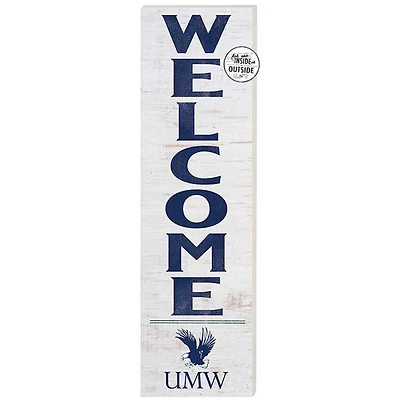 White University of Mary Washington Eagles 10'' x 35'' Indoor/Outdoor Welcome Sign