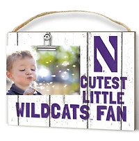 White Northwestern Wildcats 8'' x 10'' Cutest Little Weathered Logo Clip Photo Frame