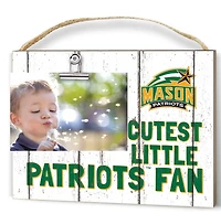 White George Mason Patriots 8'' x 10'' Cutest Little Weathered Logo Clip Photo Frame
