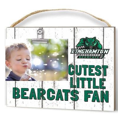 White Binghamton Bearcats 8'' x 10'' Cutest Little Weathered Logo Clip Photo Frame
