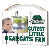White Binghamton Bearcats 8'' x 10'' Cutest Little Weathered Logo Clip Photo Frame