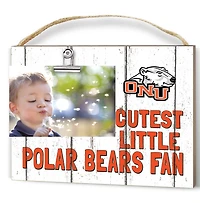 White Ohio Northern Polar Bears 8'' x 10'' Cutest Little Weathered Logo Clip Photo Frame
