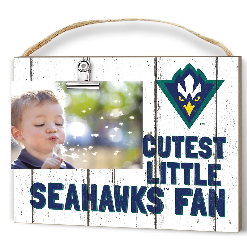 White UNC Wilmington Seahawks 8'' x 10'' Cutest Little Weathered Logo Clip Photo Frame