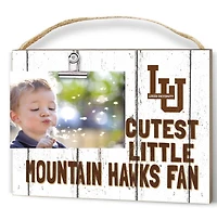 White Lehigh Mountain Hawks 8'' x 10'' Cutest Little Weathered Logo Clip Photo Frame